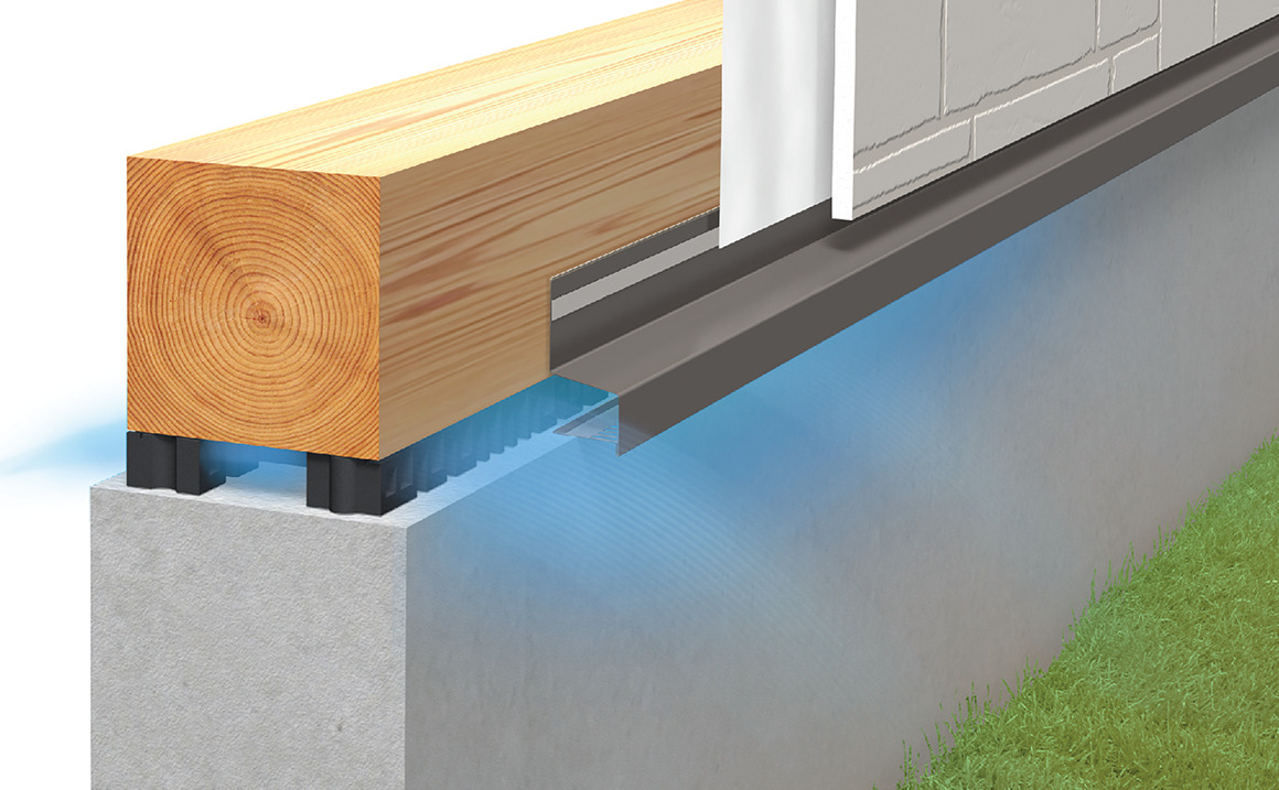 全周通気の基礎パッキン工事